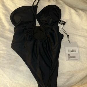 Black One-Piece Swimsuit